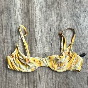 Urban Outfitters Sun Yellow Bikini Top